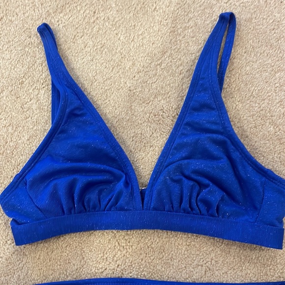 target sparkly blue bikini size small - Picture 2 of 6